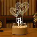 Lampada 3D Bacio