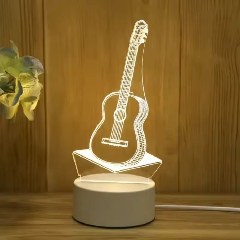 Lampada 3D Chitarra