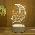 Lampada 3D Orsetto luna