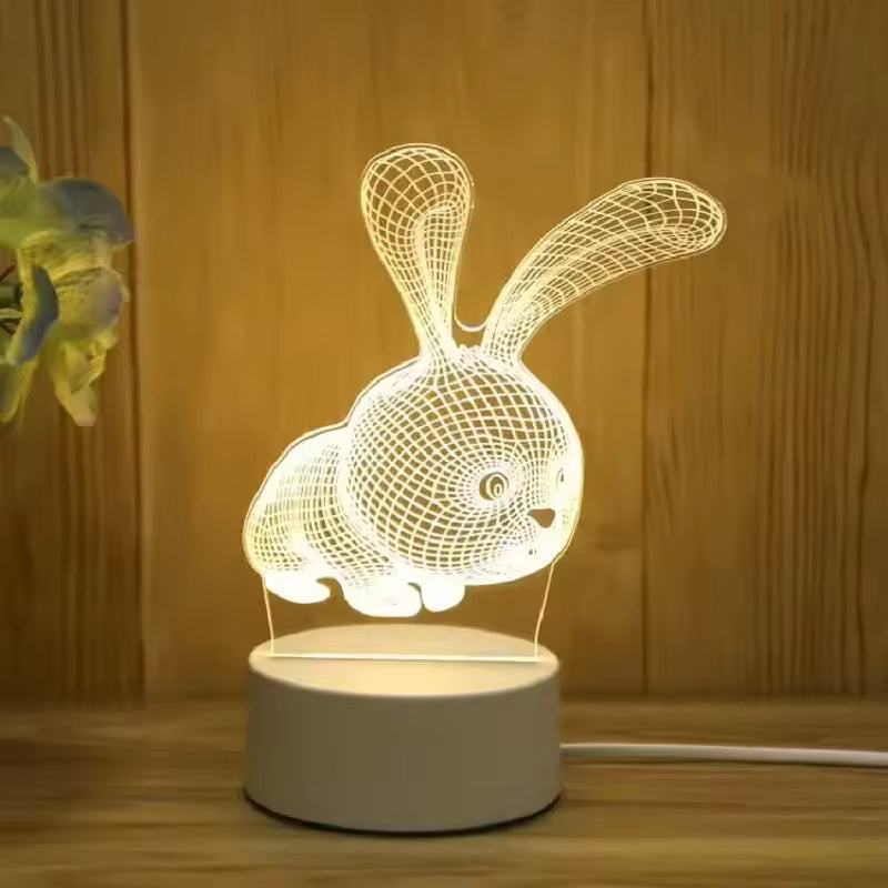 Lampada 3D Coniglio