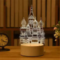 Lampada 3D Castello