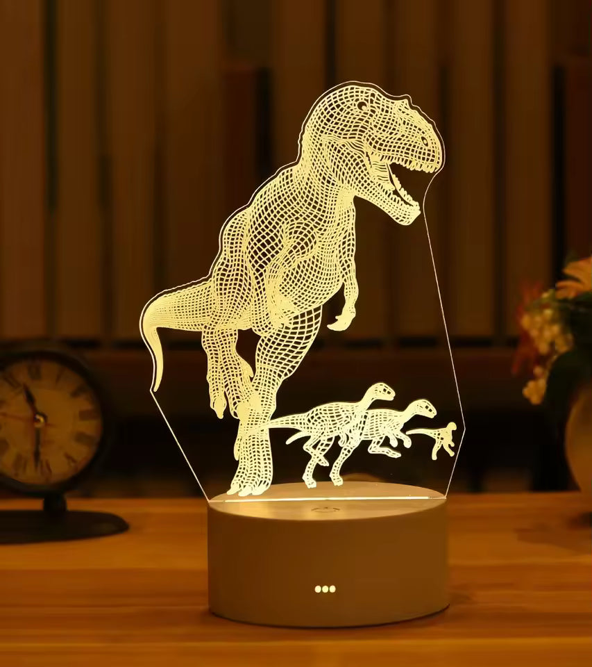 Lampada 3D Dinosauro