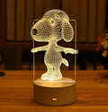 Lampada 3D Snoopy