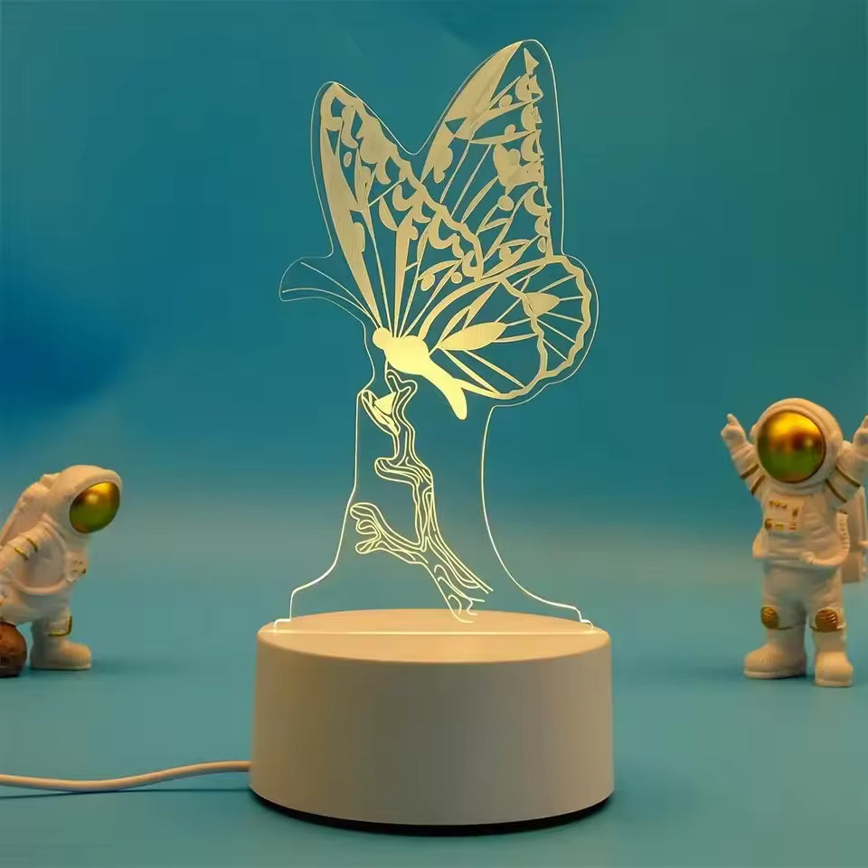 Lampada 3D Farfalla