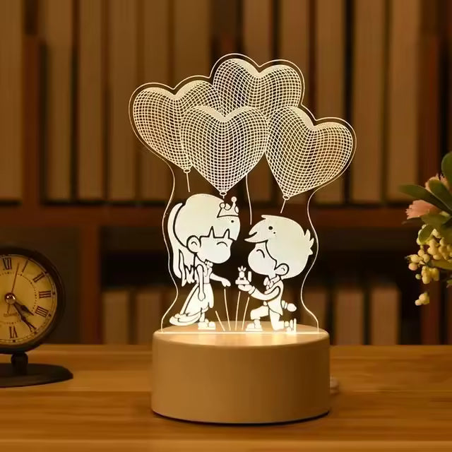 Lampada 3D Proposta matrimonio