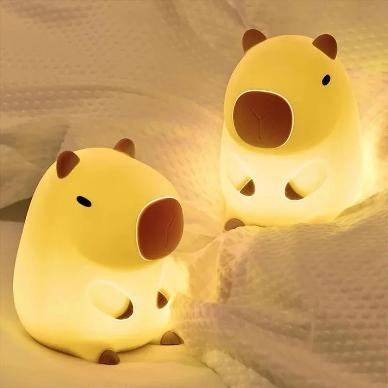 Capybara Luce notturna Cartoon Silicone