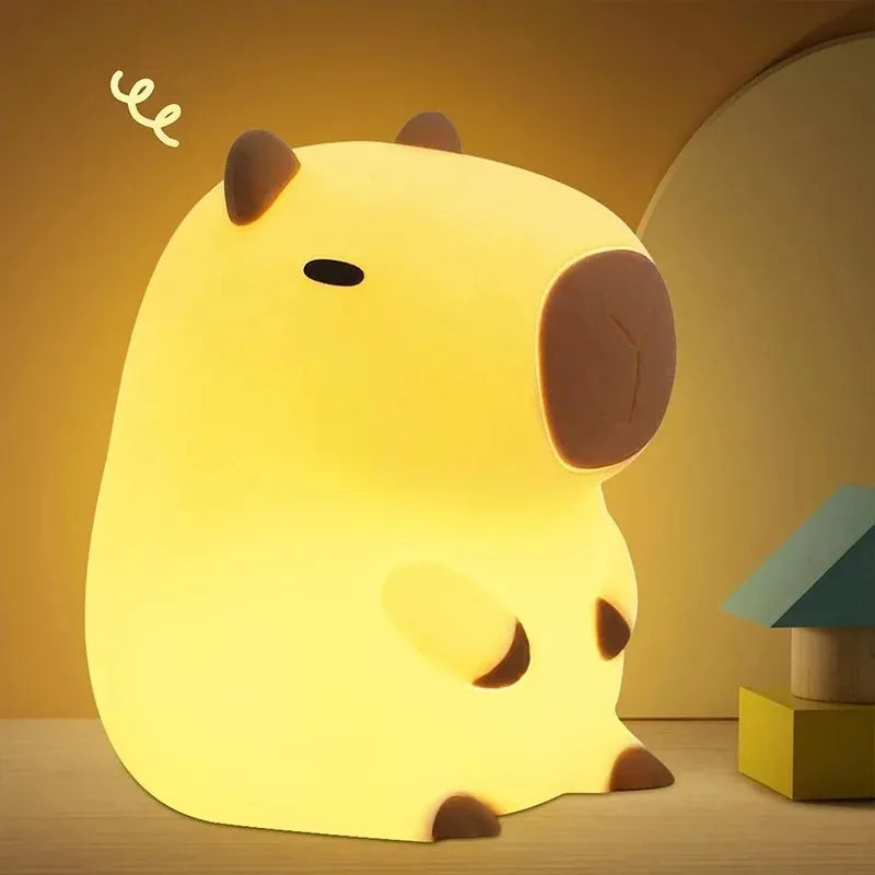 Capybara Luce notturna Cartoon Silicone